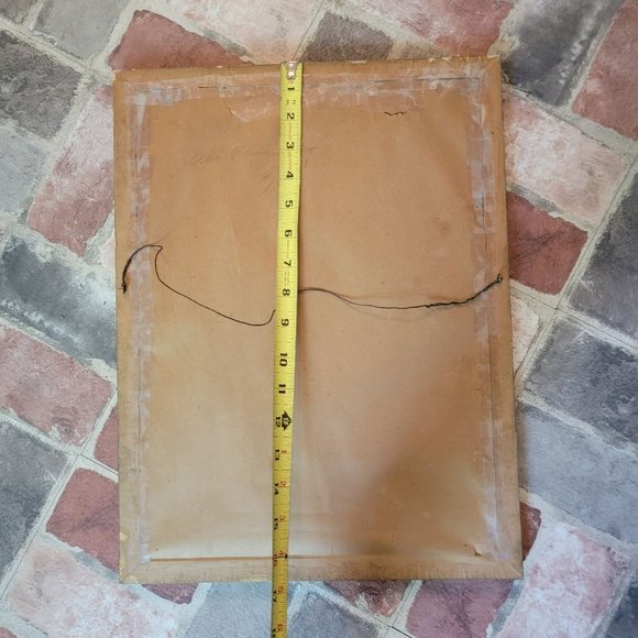 Vintage German Bible Verse Handicraft Framed Art Piece - Picture 4 of 5